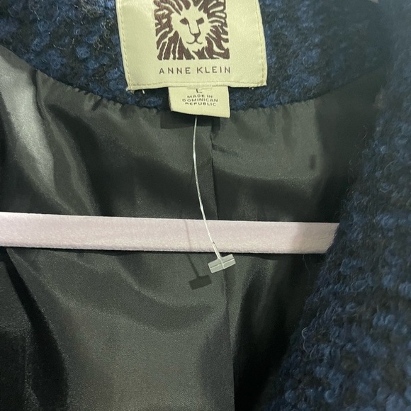 Anne Klein Midnight Blue Pea Coat - Picture 2 of 6